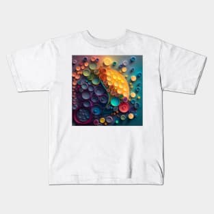 Celebrate Pride with this Phantasmal Iridescent circles and dots in exotic colors ! Kids T-Shirt